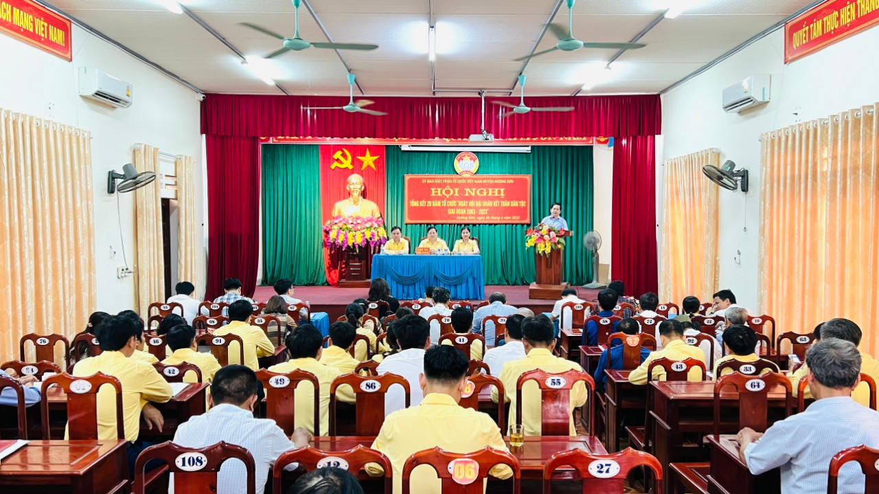 Hoạt động của MTTQ huyện Hương Sơn trong thời gian qua.