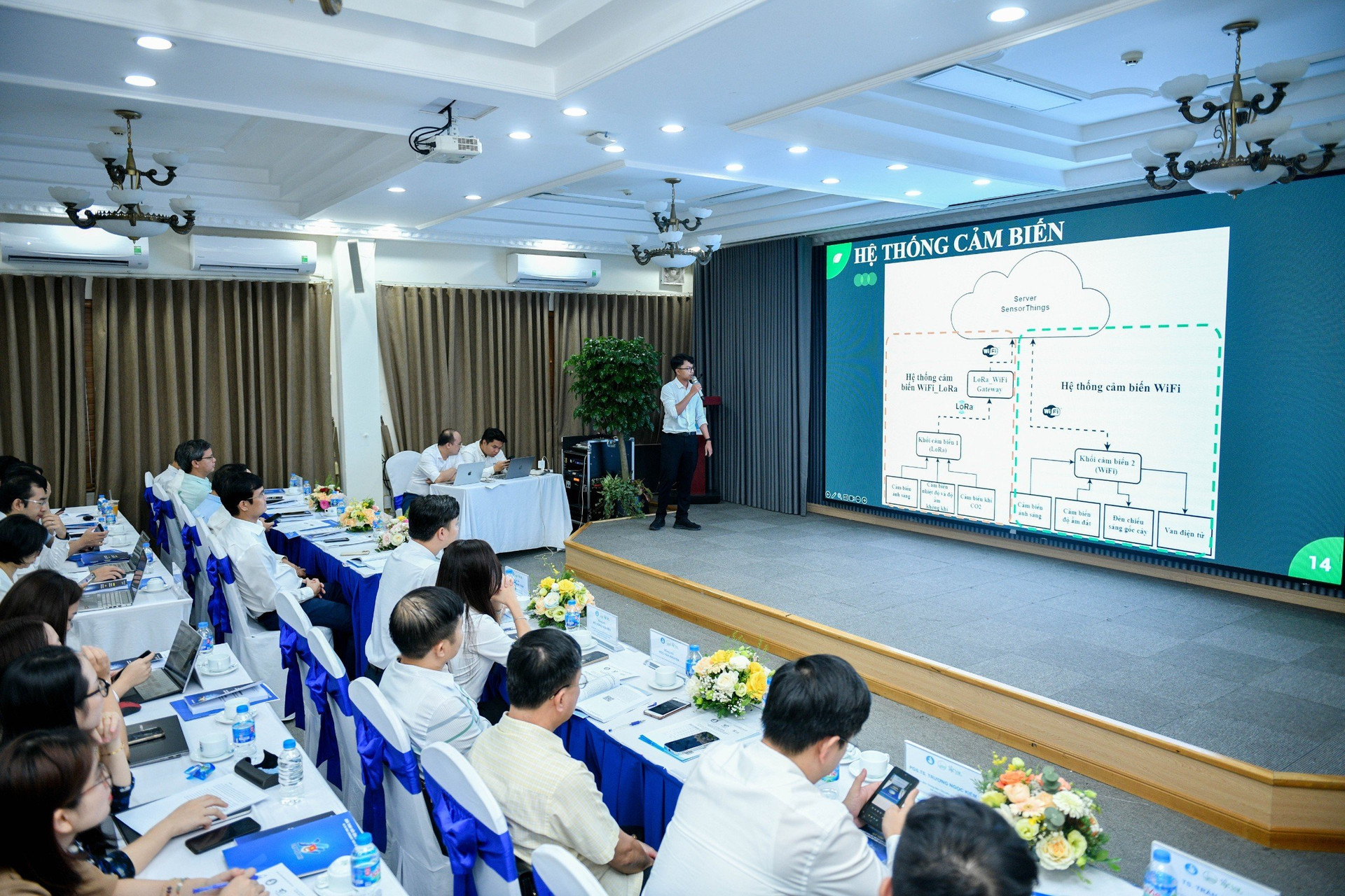 Các tác giả, nhóm tác giả trình bày báo cáo khoa học tại Hội thảo Khoa học trẻ Việt Nam toàn cầu lần thứ II.