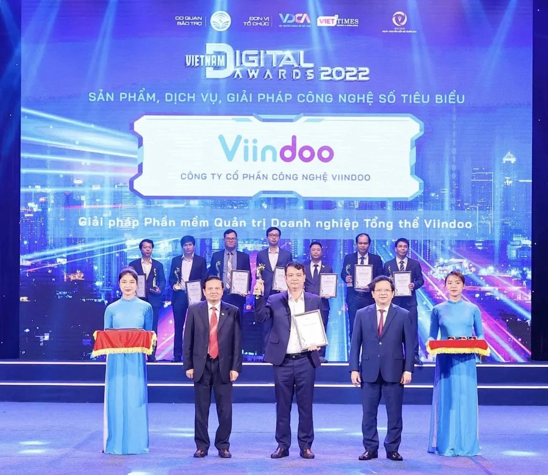 Đại diện Viindoo tại Giải thưởng Chuyển đổi số.