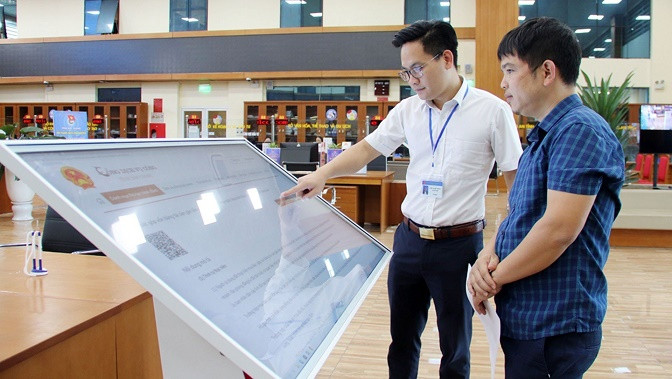 Hiện nay, 100% sở, ngành, huyện, xã ở tỉnh Bắc Giang đã triển khai một cửa điện tử. Anhr: bacgiang.gov.vn