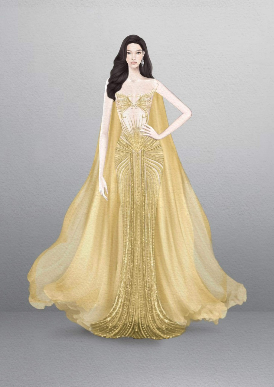 8 bản thiết kế đầm dạ hội của Ngọc Thảo dự thi quốc tế - Phong cách sao -  Việt Giải Trí