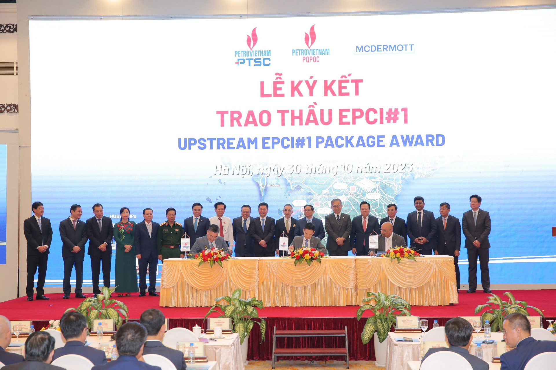 Thủ tướng Chính phủ Phạm Minh Chính chứng kiến lễ ký kết triển khai Chuỗi dự án khí điện Lô B – Ô Môn.