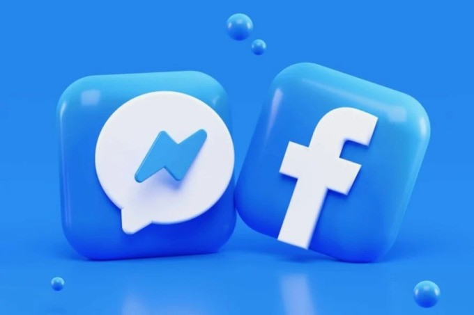 Logo ứng dụng Messenger và ứng dụng Facebook. Ảnh: Windowsreport