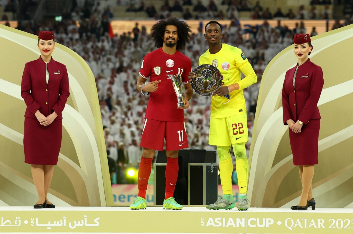akram afif lap hat-trick kho tin truoc jordan, qatar vo dich asian cup 2023 hinh anh 3