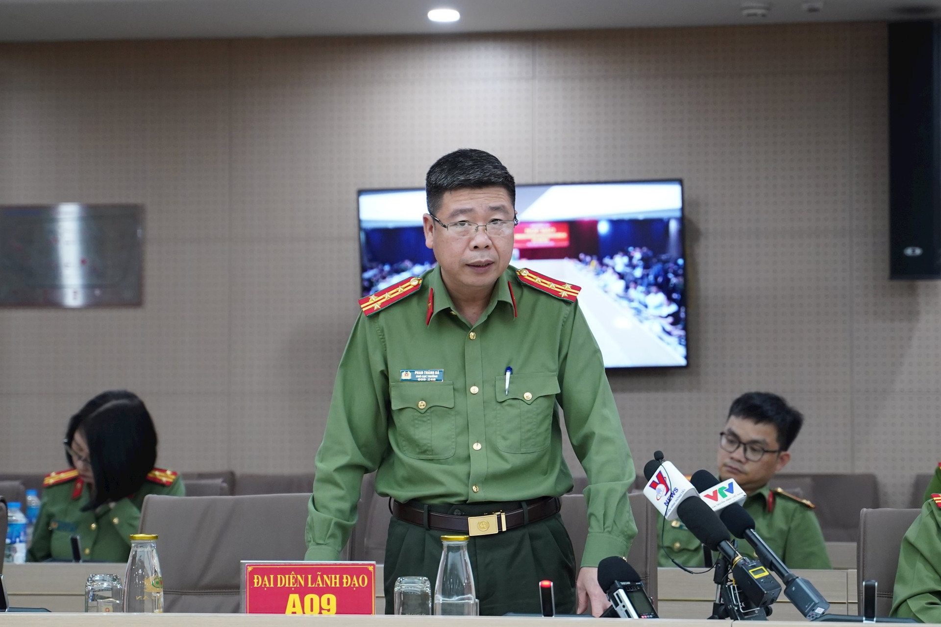 Đại tá Phan Thành Bá, Cục Phó Cục A09 Bộ Công an. Ảnh: Xuân Huy.