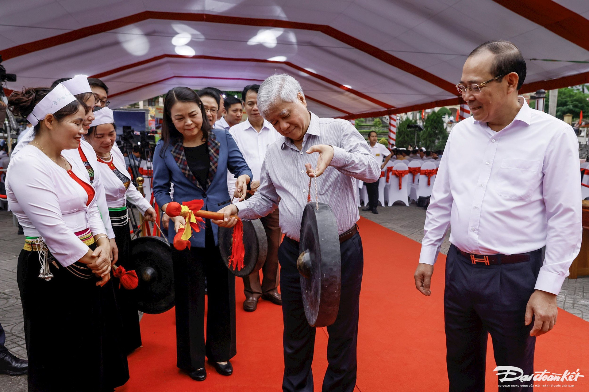 Ông Đỗ Văn Chiến, Bí thư Trung ương Đảng, Chủ tịch UBTƯ MTTQ Việt Nam tham dự Lễ phát động. 