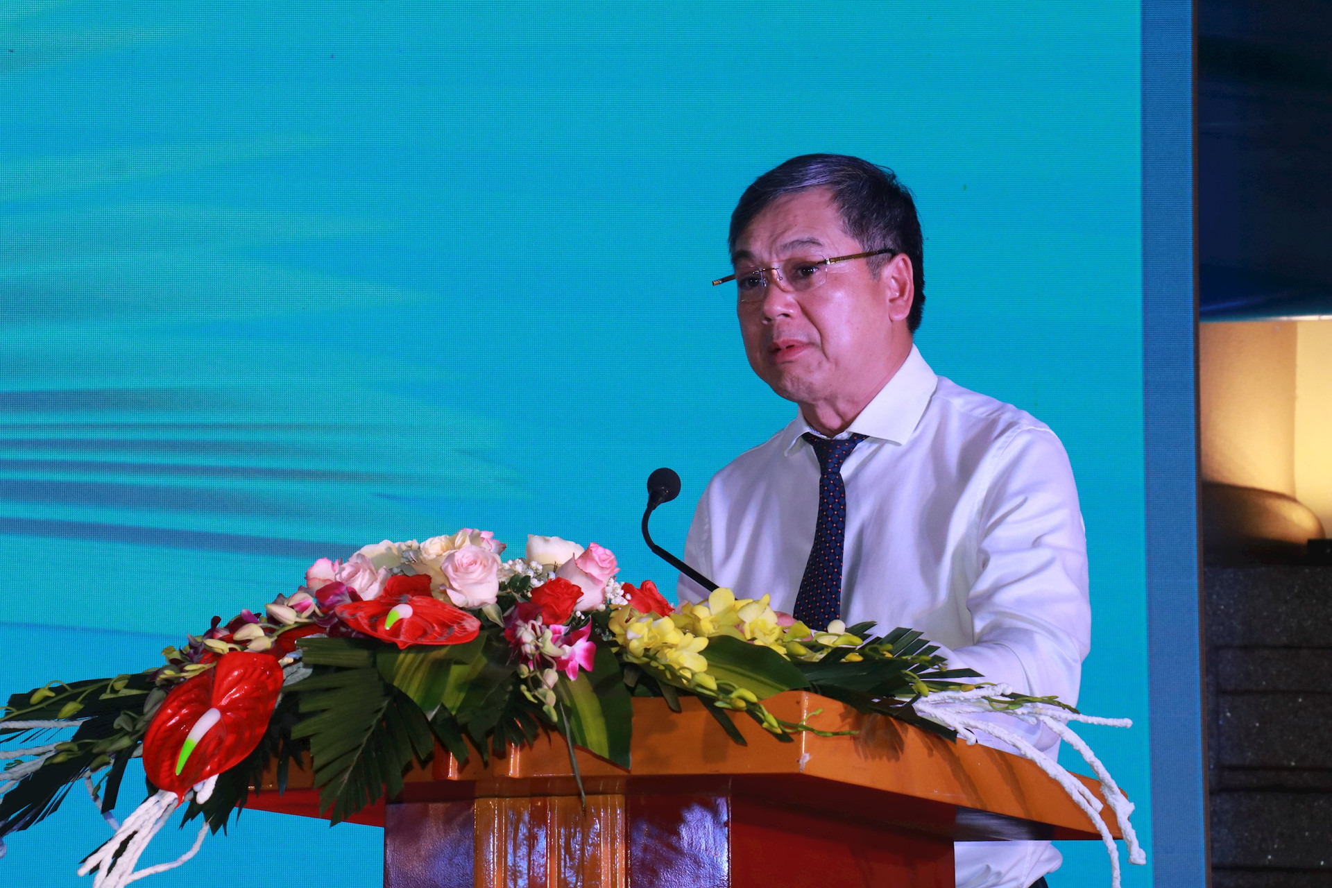 Phó Chủ tịch UBND tỉnh Nam Định Trần Lê Đoài phát biểu khai mạc sự kiện.
