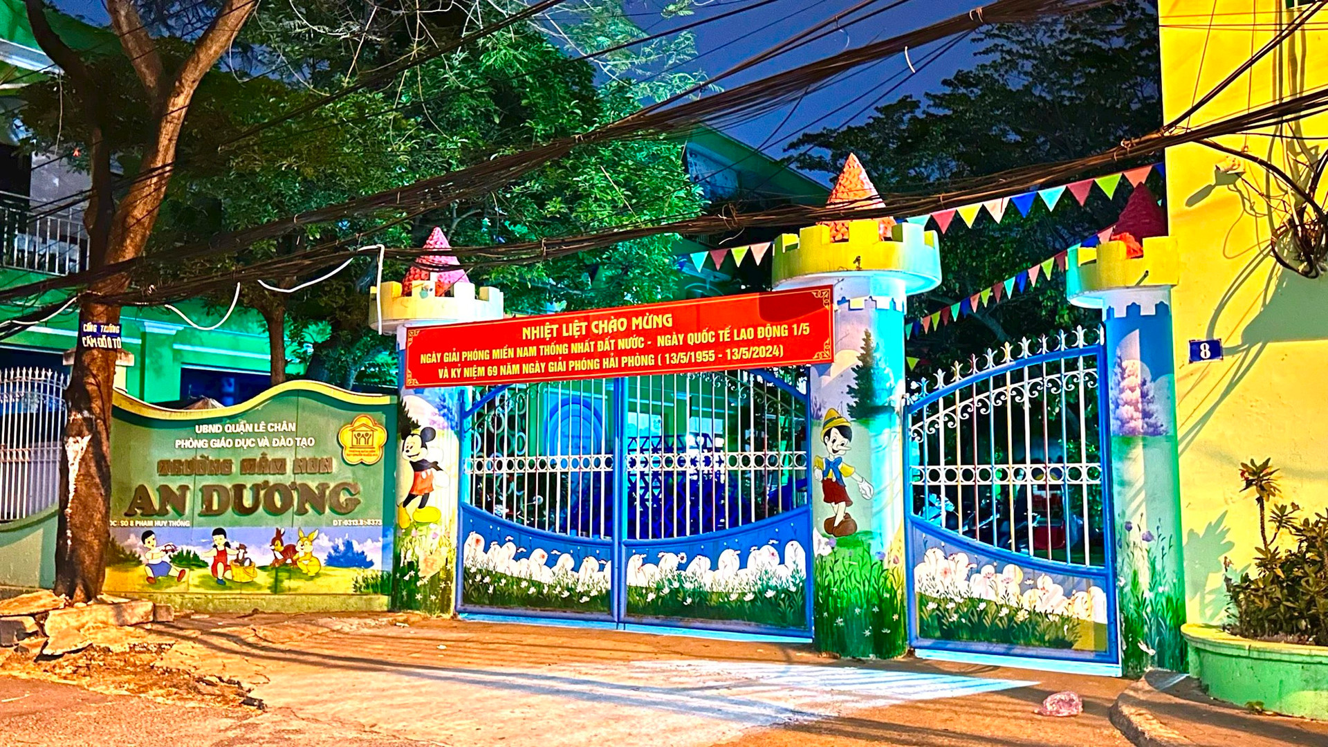Trường Mầm non An Dương, quận Lê Chân, Hải Phòng.