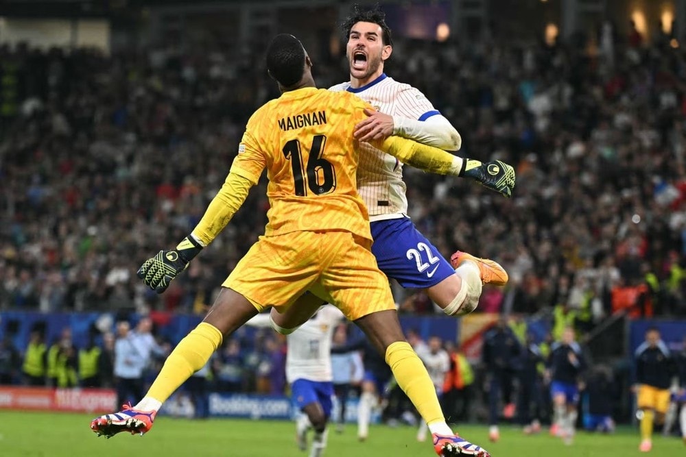 Pháp giành vé vào bán kết EURO 2024 sau loạt luân lưu may rủi. (Nguồn: AFP/Getty Images)