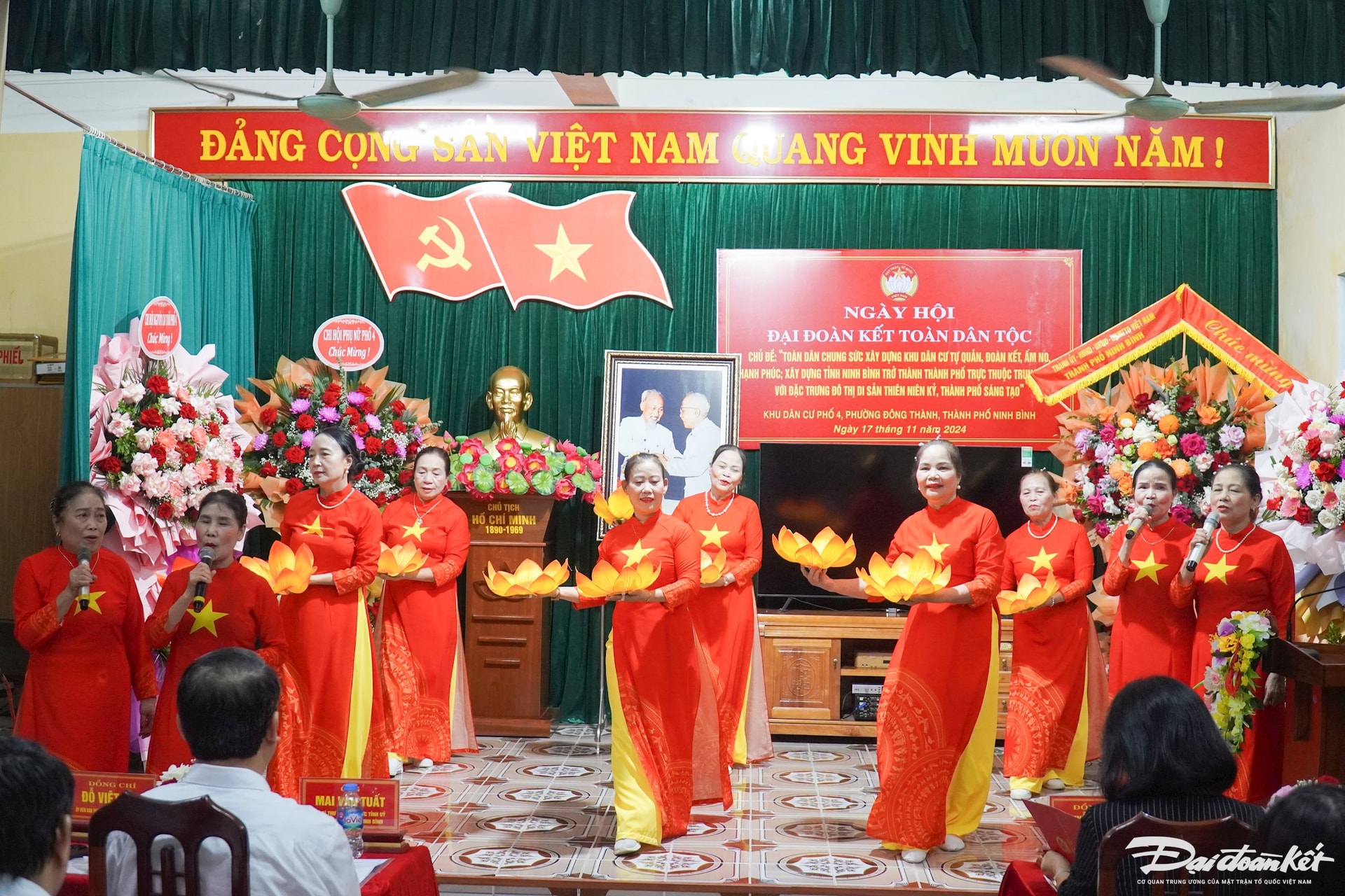 Các tiết mục văn nghệ tại ngày hội. Ảnh: Đình Minh