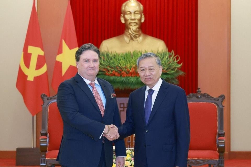 Tổng Bí thư Tô Lâm tiếp Đại sứ Hoa Kỳ Marc Knapper
