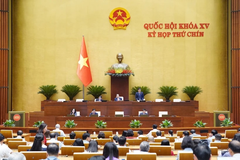 Kỳ họp thứ 9, Quốc hội khóa XV. (Ảnh: quochoi.vn)