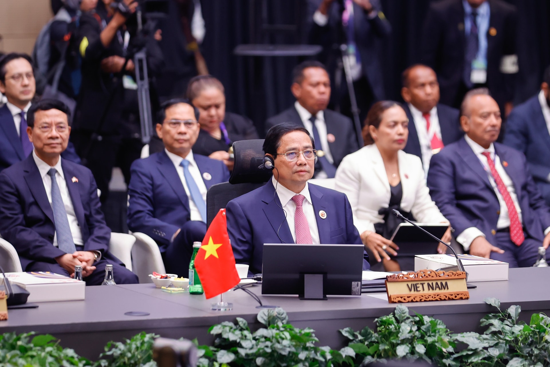 Thủ tướng Phạm Minh Chính bắt đầu các hoạt động tại Hội nghị Cấp cao ASEAN 46- Ảnh 6.