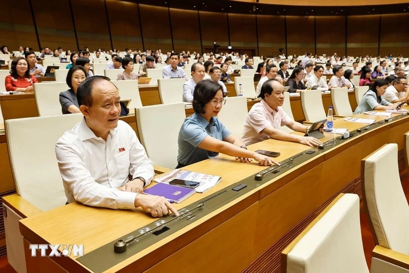 Quang cảnh một phiên họp của Quốc hội. (Ảnh: Doãn Tấn/TTXVN)