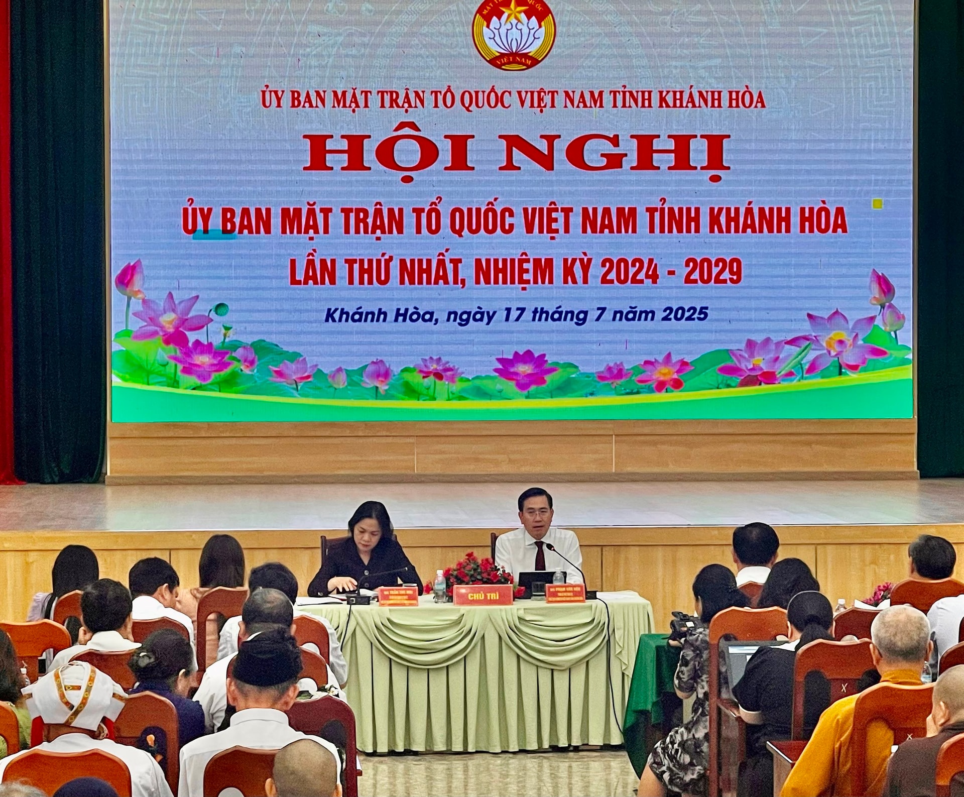Khánh Hòa tổ chức Hội nghị Ủy ban Mặt trận Tổ quốc Việt Nam tỉnh lần thứ nhất nhiệm kỳ 2024 – 2029 (ảnh Thùy Trang)