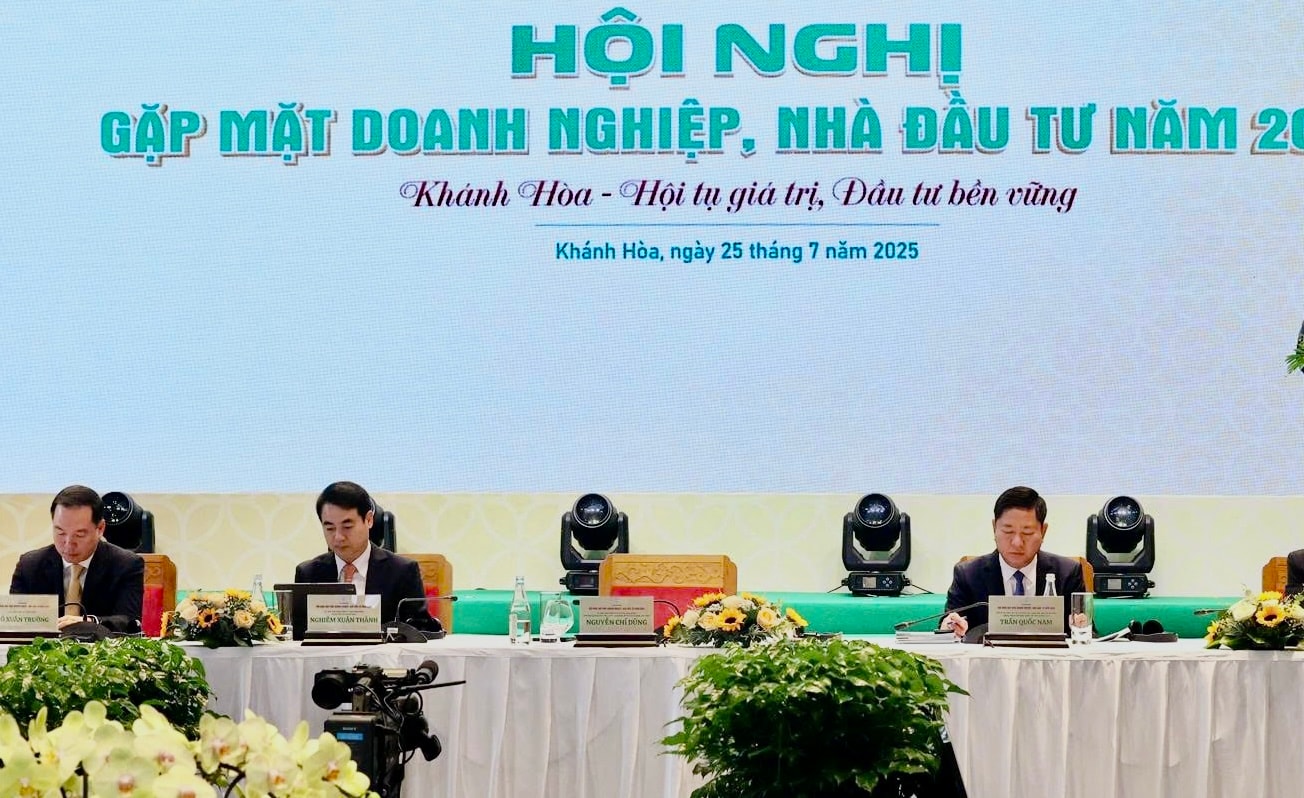 Hội nghị gặp mặt doanh nghiệp, nhà đầu tư trong nước và quốc tế. tỉnh Khánh Hòa năm 2025 (ảnh Thùy Trang)