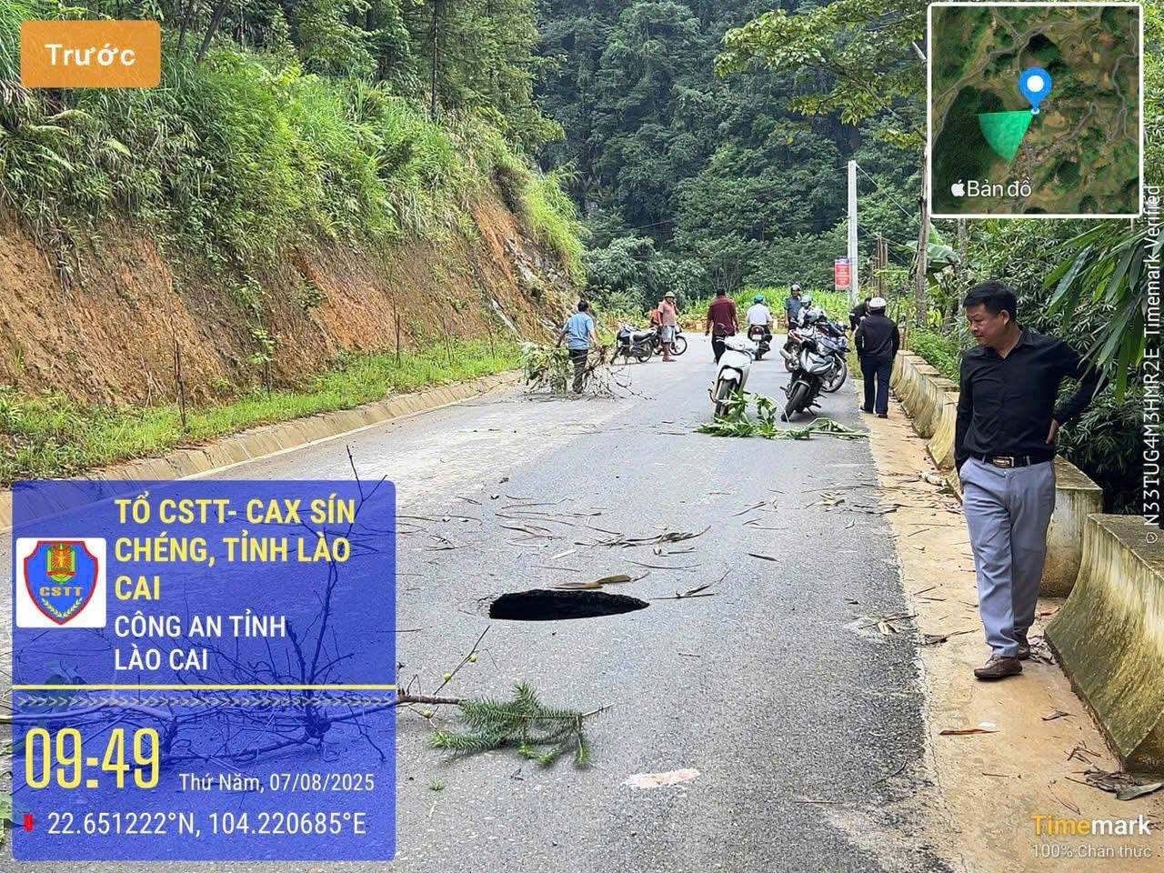 1. Ban đầu miệng hố xuất hiện nhỏ- sau khi kiểm tra phát hiện bên trong lòng hố rất rộng và sâu