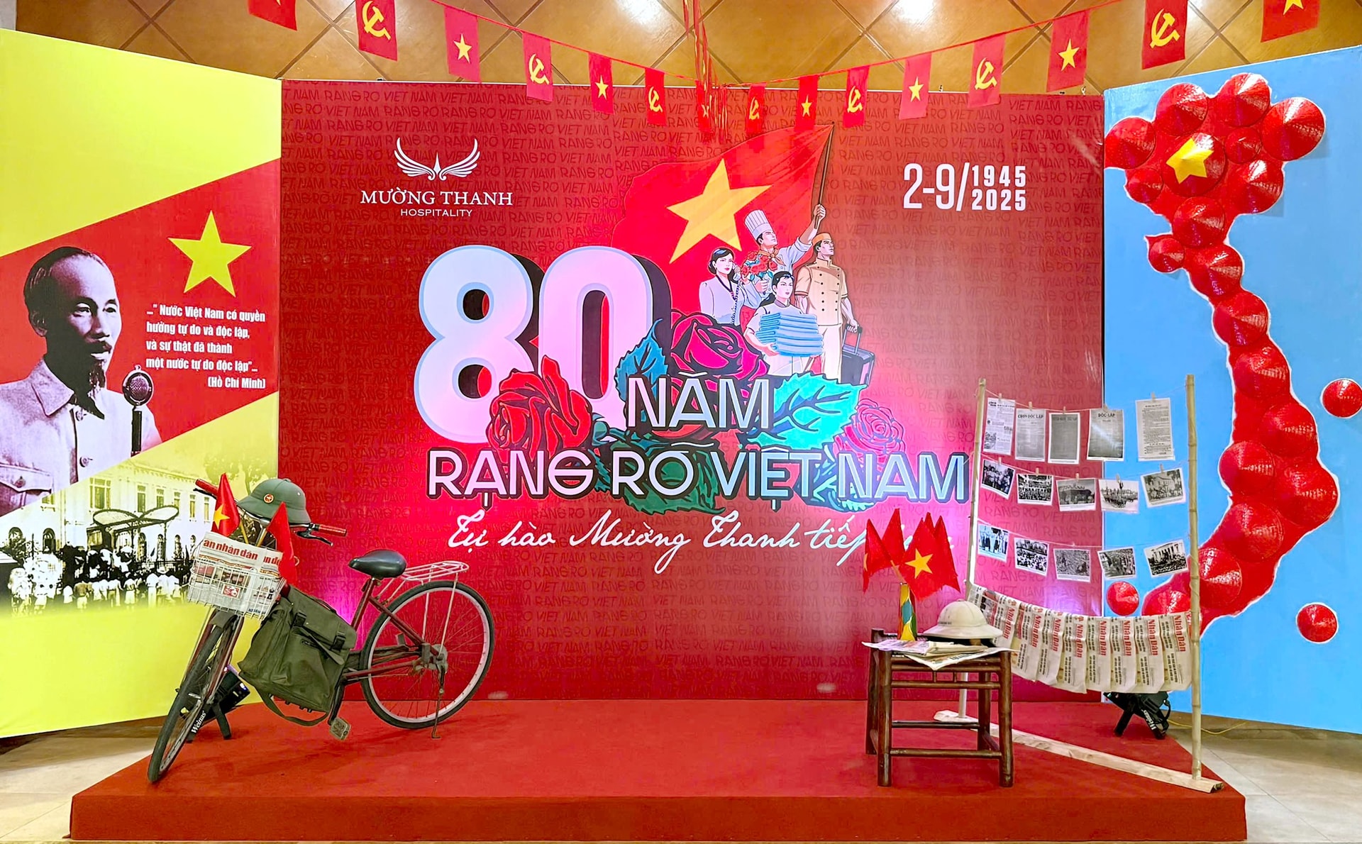 Trang trí tại mừng Quốc khánh tại Mường Thanh Luxury Hạ Long