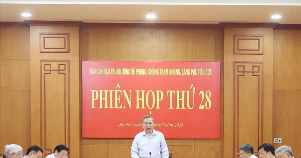 Tổng Bí thư chủ trì Phiên họp về phòng chống tham nhũng, lãng phí, tiêu cực