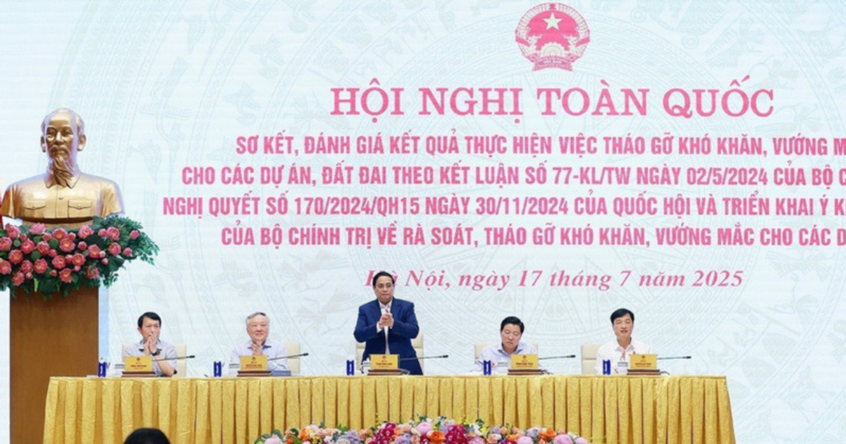 Thủ tướng chủ trì hội nghị toàn quốc tháo gỡ khó khăn cho các dự án, đất đai
