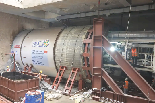 Robot triệu đô thi công hầm metro Nhổn - Ga Hà Nội đã đào được bao nhiêu mét?