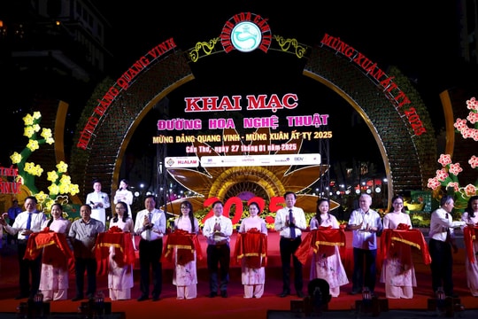 Cần Thơ: Khai mạc đường hoa nghệ thuật đón chào năm mới Cần Thơ: Khai mạc đường hoa nghệ thuật đón chào năm mới